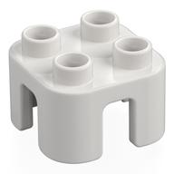 Duplo Chair with no Back / Stool (White)