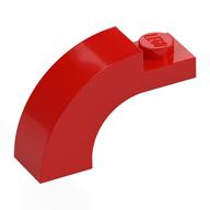 Brick Arch 1 x 3 x 1 2/3 Curved Top (Red)