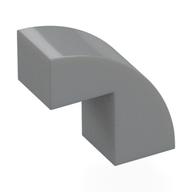 Brick Curved 1 x 2 x 1 2/3 with 1 Cutout (Light Bluish Gray)