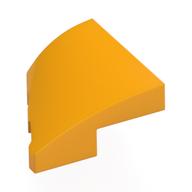 Brick Wedged, Curved 2 x 2 with Stud Notch Right (Bright Light Orange)