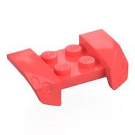 Mudguard 2 x 4 with Molded Headlights (Coral)