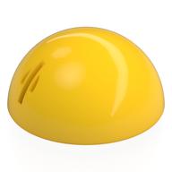 Technic Panel Dome 5 x 5 with Axle Holes (Yellow)