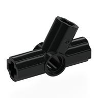 Technic Axle and Pin Connector Angled Triple - 60° (Black)