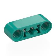 Technic Beam 1 x 3 Thick with Center Axle Hole (Dark Turquoise)
