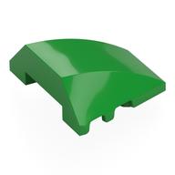 Brick Wedged, Curved 4 x 3 No Studs [Plain] (Bright Green)