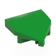 Brick Wedged, Curved 2 x 2 with Stud Notches (Bright Green)
