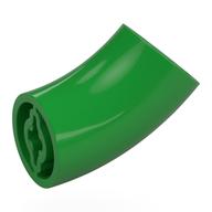 Brick Round 2 x 2 D. Tube with 45° Elbow and Axle Holes (Crossholes) at Each End [LONG] (Bright Green)
