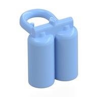 Minifig Neckwear Airtanks with Large Holes (Bright Light Blue)