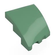 Brick Wedged, Curved 3 x 2 with Stud Notch Left (Sand Green)