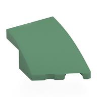 Brick Wedged, Curved 3 x 2 with Stud Notch Right (Sand Green)