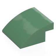 Brick Curved 4 x 4 x 1 2 / 3 (Sand Green)
