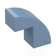 Brick Curved 1 x 2 x 1 2/3 with 1 Cutout (Sand Blue)