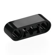 Technic Beam 1 x 3 Thick with Center Axle Hole (Black)