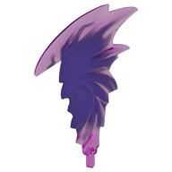 Flame, Axle, with Marbled Dark Purple Pattern (Trans-Dark Pink)