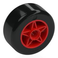 Wheel 30 x 20 with Black Tire Pattern (Red)