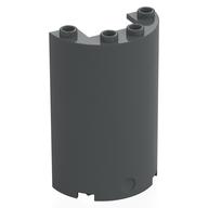 Cylinder Half 2 x 4 x 5 with 1 x 2 cutout (Dark Bluish Gray)