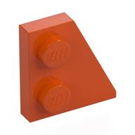 Wedge Plate 2 x 2 Right (Reddish Orange)