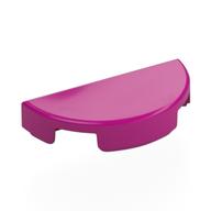 Tile Round 1 x 2 Half Circle (Magenta)