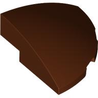 Brick Round Corner, Curved 3 x 3 x 1 Quarter Circle (Reddish Brown)