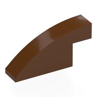 Brick Curved 1 x 4 x 1 2/3 No Studs (Reddish Brown)