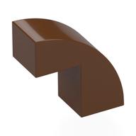 Brick Curved 1 x 2 x 1 2/3 with 1 Cutout (Reddish Brown)