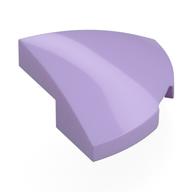 Brick Round Corner, Curved 2 x 2 x 2/3 Quarter Circle With 1 x 1 Bottom Cutout (Lavender)