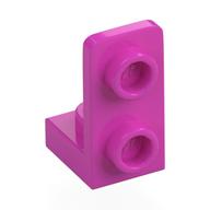 Bracket 1 x 1 - 1 x 2 Inverted (Dark Pink)
