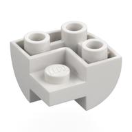 Brick Curved Inverted 2 x 2 x 1, Corner (White)