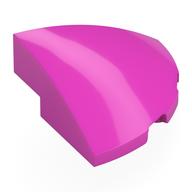 Brick Round Corner, Curved 3 x 3 x 1 Quarter Circle (Dark Pink)