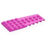 Wedge Plate 4 x 9 with Stud Notches (Dark Pink)