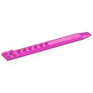 Plate Special 2 x 16 with Angled Side Extensions and Hole (Rotor Blade) (Dark Pink)