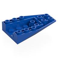 Brick Wedged, Sloped Inverted 6 x 4 with 4 Stud Connections (Blue)