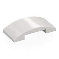 Brick Curved 4 x 2 Double (White)