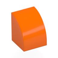 Brick Curved 1 x 1 (Orange)