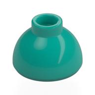 Brick Round 1.5 x 1.5 Dome Top [Plain] (Dark Turquoise)