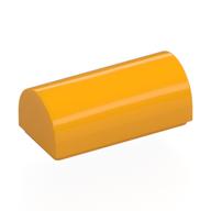 Brick Curved 1 x 2 x 2/3 Double Curved Top, No Studs (Bright Light Orange)