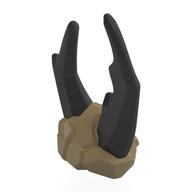 Headwear, Pearl Titanium Beetle Claws Pattern (Dark Tan)