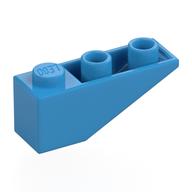 Brick Sloped Inverted 33° 3 x 1 with Internal Stopper and No Front Stud Connection (Dark Azure)