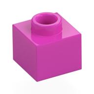 Plate 1 x 1 x 2/3 with Open Stud (Dark Pink)