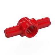 Technic Pin Connector Hub with 2 Axles (Red)