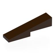 Brick Sloped 1 x 4 with 1 x 2 Cutout (Dark Brown)
