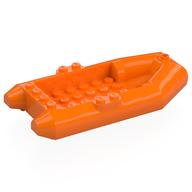 Boat / Rubber Raft / Dinghy 6 x 12 (Orange)