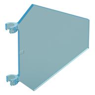 Flag 5 x 6 Hexagonal with U Clips (Trans-Light Blue)