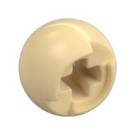 Technic Ball Joint with Through Axle Hole (Tan)