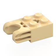 Technic Brick Special 2 x 2 with Ball Socket Wide and Axle Hole, No Arm Holes (Tan)
