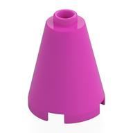 Cone 2 x 2 x 2, Open Stud (Dark Pink)