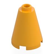 Cone 2 x 2 x 2, Open Stud (Bright Light Orange)