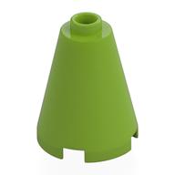 Cone 2 x 2 x 2, Open Stud (Lime)