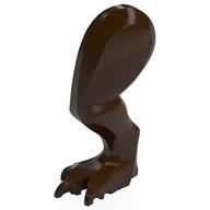 Animal Body Part, Dinosaur, Tyrannosaurus Rex / Indominus Rex / Carnotaurus Leg, Left, with Pin [Plain] (Dark Brown)