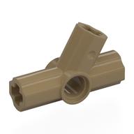 Technic Axle and Pin Connector Angled Triple - 60° (Dark Tan)